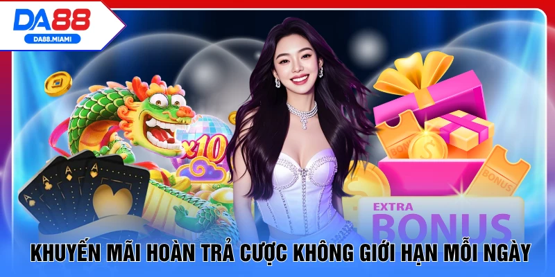 Khuyến mãi hoàn trả cược không giới hạn mỗi ngày