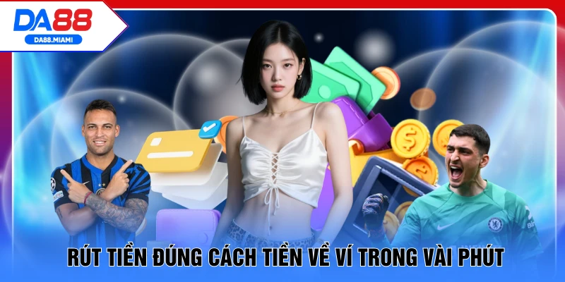 Rút tiền đúng cách tiền về ví trong vài phút